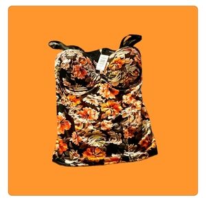 Torrid Sexy-Velvet Floral ZipUp Corset NWT $48 Size 2